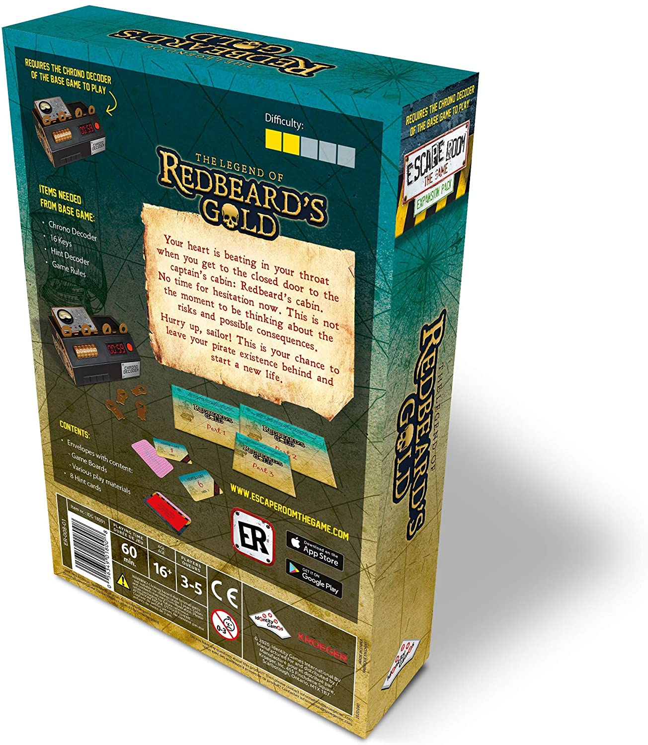 Escape Room the Game : The Legend of Redbeards Gold Expansion